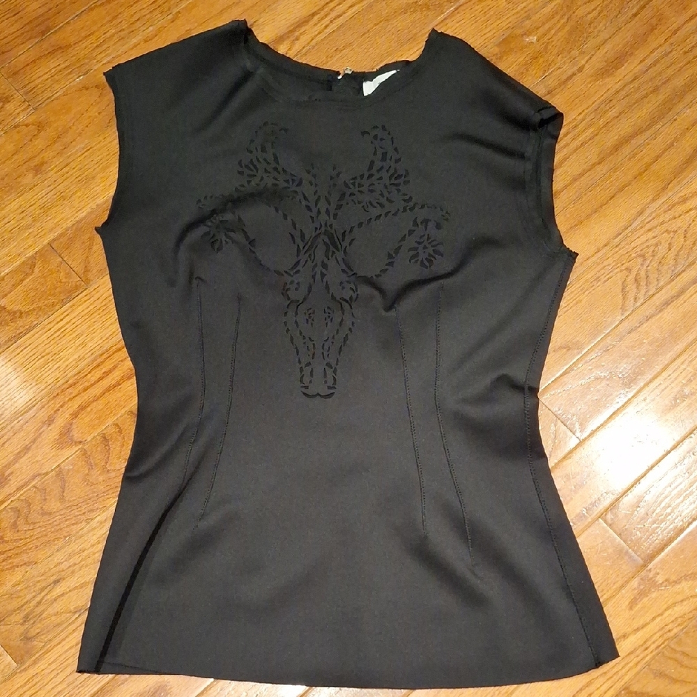 Zara Black Cap Sleeve Blouse